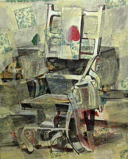 Rainer Gross
Ohne Worte: Sitzgelegen heit II, Without Words: Seating Accomodation II, 1991
Acrylic, oil and paper collage on canvas
34 x 28 in. (86.4 x 71.1 cm)