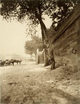 Eugene Atget - Paris le Quai Port de L'Hotel de Ville