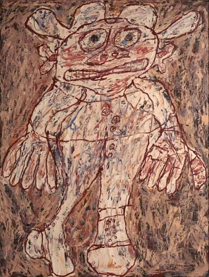 Jean Dubuffet
L'Operant, 1961
Oil
46 x 35 in. (116.8 x 88.9 cm)
On canvas