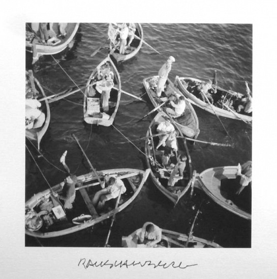 Robert Rauschenberg
Palermo - Vendors on the Sea, 1952
15 x 15 in. (38.1 x 38.1 cm)
Edition 15 of 50Black and white digital ink jet print