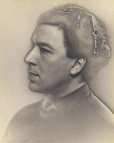 Man Ray
Andre Breton, 1931
Gelatin silver print (black & white)
11 x 8 in. (27.9 x 20.3 cm)
Enlargement print on warm-toned matte surface paperPrinted by the photographer in Paris from the original negative, 1931