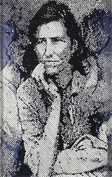 Vik Muniz - Migrant Mother, after Dorothea Lange, from Pictures of Ink