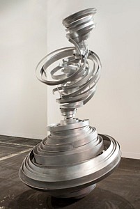 Alice Aycock
Sculpture F, 2012
Aluminum
48 x 48 x 84 in. (121.9 x 121.9 x 213.4 cm)
Edition 2/2 + 1 AP
