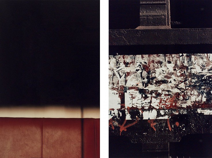 Ralph Gibson
Wall and Chair, 1985-2005
Chromogenic print (color)
40 x 30 in. (101.6 x 76.2 cm)
Diptych, each image 16" x 20"From the "Gotham Series"