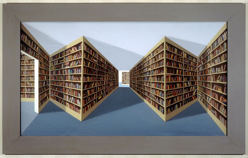 Patrick Hughes
Bibliography, 1994
Oil on board construction
29 7/8 x 48 3/8 x 9 7/8 in. (76 x 123 x 25 cm)
Painted wall relief