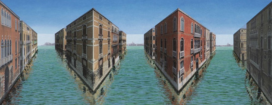 Patrick Hughes
Venezia, 2006
Oil on board construction
16 3/4 x 34 3/4 x 6 3/4 in. (42.5 x 88.3 x 17.1 cm)
Edition of 45Hand-painted multiple with lithography
