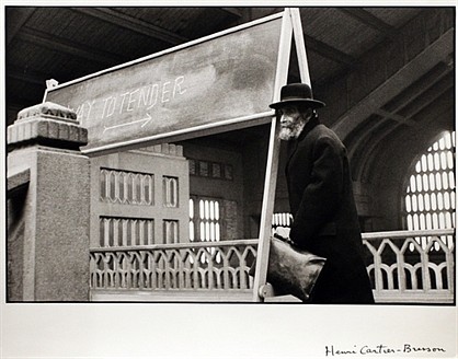Henri Cartier-Bresson
Way to Tender, 1970; Early Print
Gelatin silver print (black & white)
11 7/8 x 17 3/4 in. (30.2 x 45.1 cm)