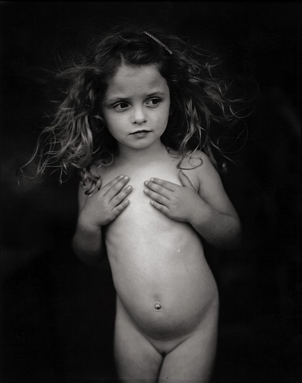 Sally Mann
Modest Child #1, 1988; printed before 1992
Gelatin silver enlargement print (black & white)
24 x 20 in. (61 x 50.8 cm)
From “Immediate Family” seriesEdition 12/25
Printed by the photographer from the original negative