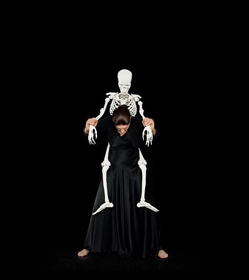 Marina Abramovic, Standing with Skeleton
2008/2016, Color chromogenic print