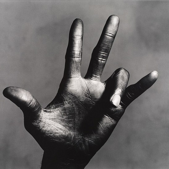 Irving Penn
The Hand of Miles Davis (C), New York, 1986; Printed 1992
Gelatin silver print (black & white)
19 1/8 x 19 in. (48.6 x 48.3 cm)
From an edition of 15