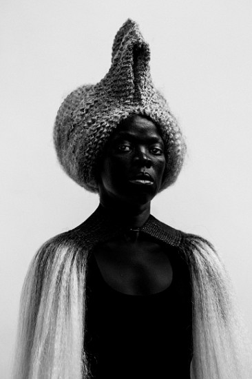 Zanele Muholi
Kodwa I, 2017
Gelatin silver print (black & white)
39 3/8 x 26 1/4 in. (100 x 66.7 cm)
Edition 5/8 From ""Somnyama Ngonyama"" series