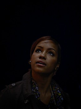 Paul Graham - Young Woman with Military Jacket Looking Up, 42nd Street