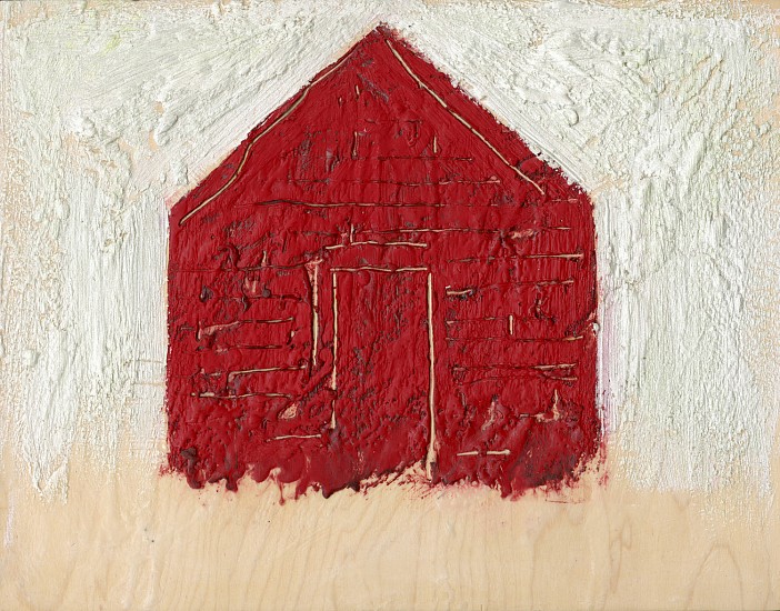 William Christenberry
Red Building, 2000
Encaustic painting with beeswax and oil on plywood
11 5/8 x 14 1/2 x 1 in. (29.5 x 36.8 x 2.5 cm)
Unique