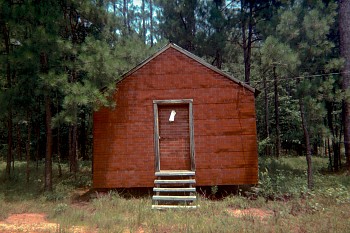 William Christenberry - Red Building in Forest, Hale County, Alabama