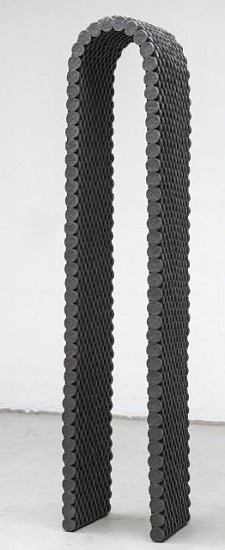 Leunora Salihu
Bogen, 2016; fabricated 2018
Bronze patinated black
80 1/3 x 21 1/4 x 11 3/4 in. (204.1 x 54 x 29.8 cm)
Unique4 others in different mediums (ceramic, bronze patinated brwn, aluminum, metal of artist's choice)
