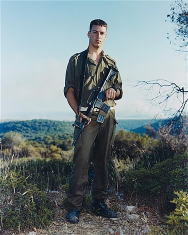 Rineke Dijkstra
Amit, Golani Brigade, Elyacim, Israel, May 26, 1999, 2001
Chromogenic print
70 7/8 x 59 in. (180 x 149.9 cm)
Edition 3/10