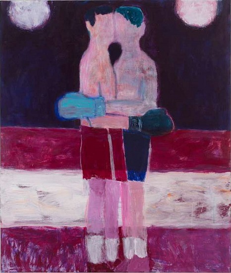 Katherine Bradford
Boxers Under Lights, 2018
Acrylic on canvas
80 x 68 in. (203.2 x 172.7 cm)