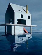 JamesCasebere Blue House on Water