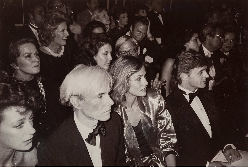 Christopher Makos
Fame (Marisa Beresnson, Andy Warhol, Laren Hutton, Mikhail Baryshinkov) at a Fashion Show in New York City, October 4, 1982, 1982
Gelatin silver print (black & white)
11 x 16 in. (27.9 x 40.6 cm)