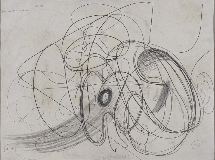 Arshile Gorky
Untitled (Line Drawing), c. 1932
Pencil on paper
17 x 22 in. (43.2 x 55.9 cm)
Untitled (Khorkmon) on recto
Double sided drawing