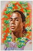 Kehinde Wiley, Michael Borges Study (World Stage: Brazil)
2008, Watercolor on paper