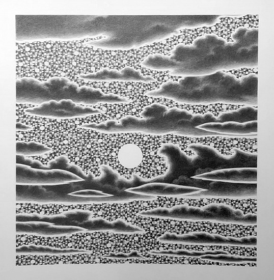 Eric Beltz
Night Sky Supermoon and Clouds, 2020
Graphite on Bristol paper
13 x 13 in. (33 x 33 cm)