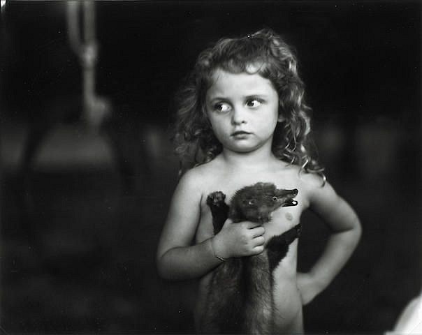 Sally Mann
Holding the weasel, 1989
Gelatin silver print (black & white)
19 x 22 1/2 in. (48.3 x 57.1 cm)