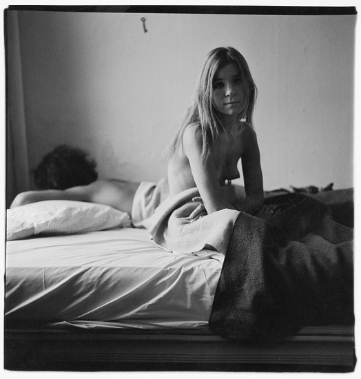 Diane Arbus
Girl sitting in bed with her boyfriend, N.Y.C., 1966; printed between 1966-67
Gelatin silver print (black & white)
14 x 11 in. (35.6 x 27.9 cm)
This work was printed by Diane Arbus
