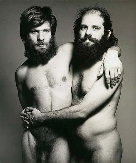 Richard Avedon
Allen Ginsberg and Peter Orlovsky, poets, New York City, December 30, 1963, 1963; printed 1980
Gelatin silver print (black & white)
24 x 20 in. (61 x 50.8 cm)
Edition 13/50 (in this format)Mounted on linen