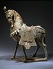 Northern Dynasties, Caparisoned Horse
circa 550 A.D., Painted pottery